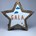 Lámpara de madera en forma de estrella. Personalizada con tu nombre - Imagen 1